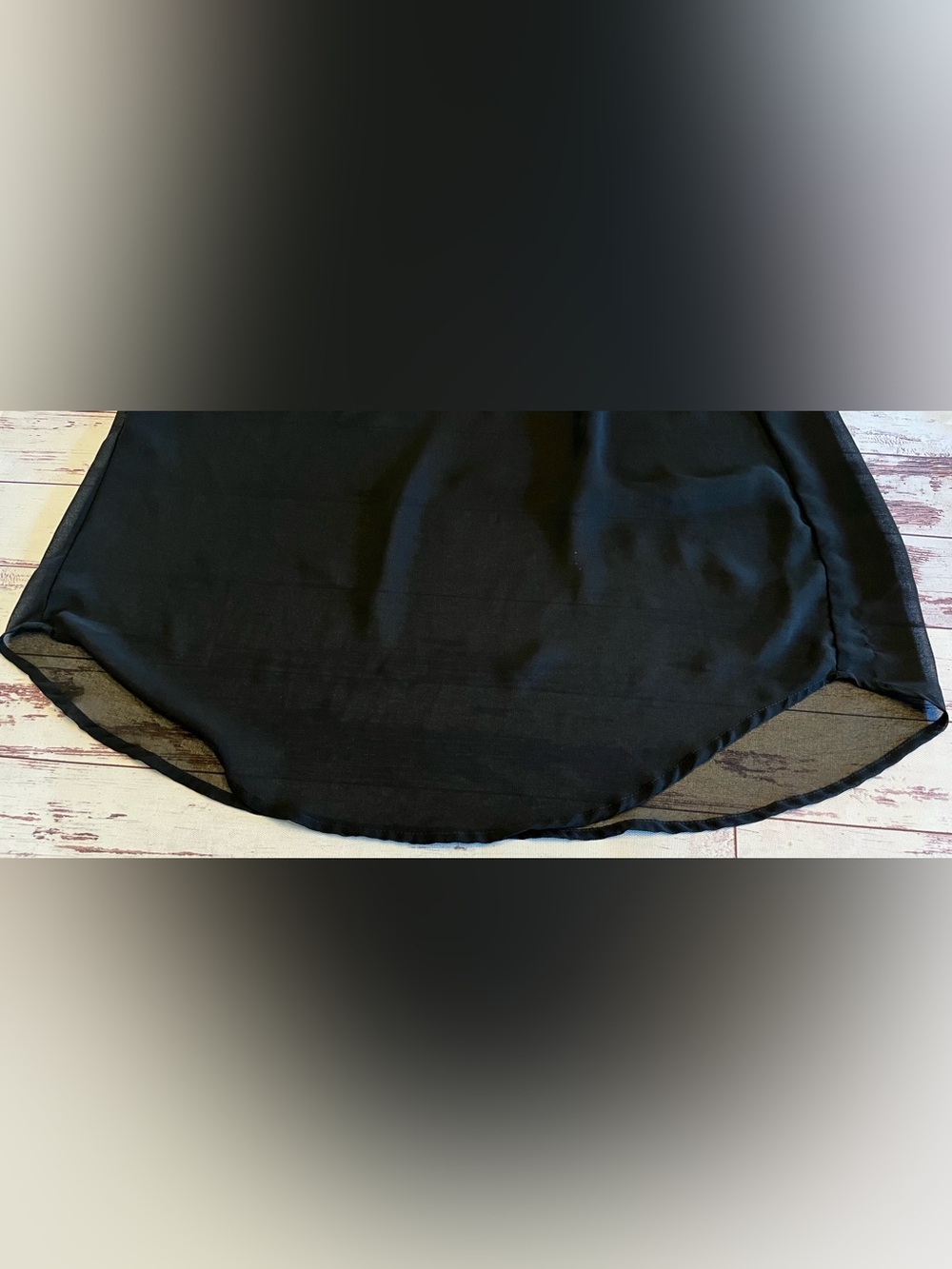 Ali Miles Colorful Artsy Light Flowy Lined Blouse Women Large Semi Sheer Sleeves - Picture 12 of 15